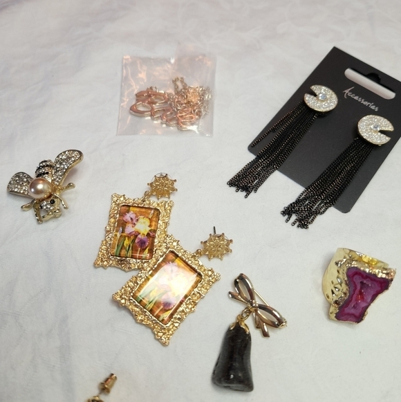 LOT gold costume jewelry - Picture 3 of 7